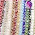 wholesale factory price mix color 6mm AB faceted button crystal glass beads